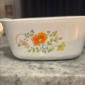 Vintage Corning Ware 3 small casserole dishes ,
Wildflower